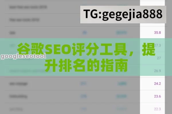 谷歌SEO评分工具，提升排名的指南