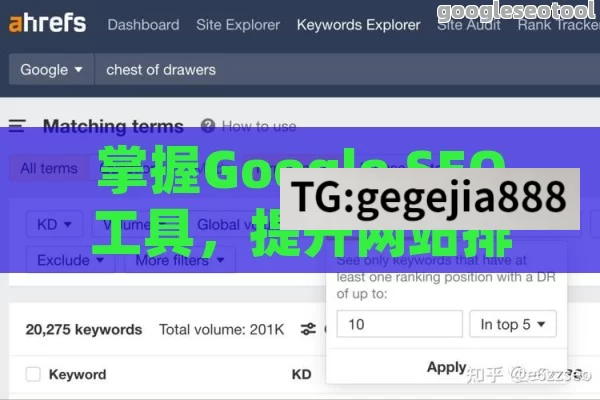 掌握Google SEO工具，提升网站排名流量的必备攻略