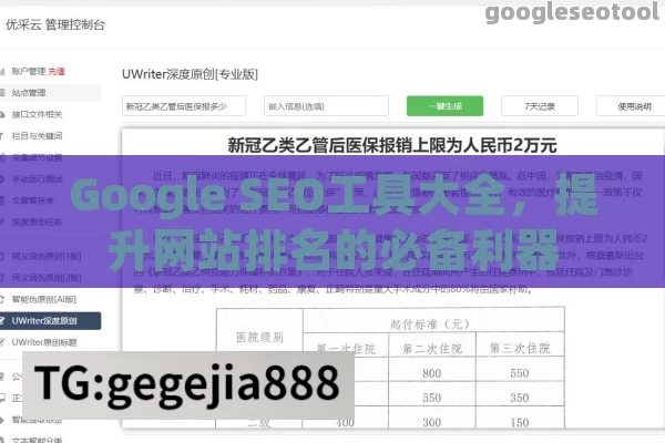 Google SEO工具大全，提升网站排名的必备利器