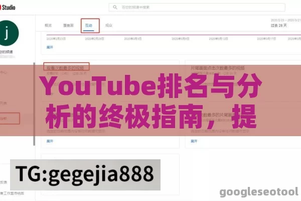 YouTube排名与分析的终极指南，提升视频曝光率的策略与工具