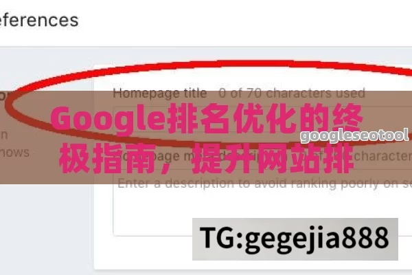 Google排名优化的终极指南，提升网站排名的策略与技巧